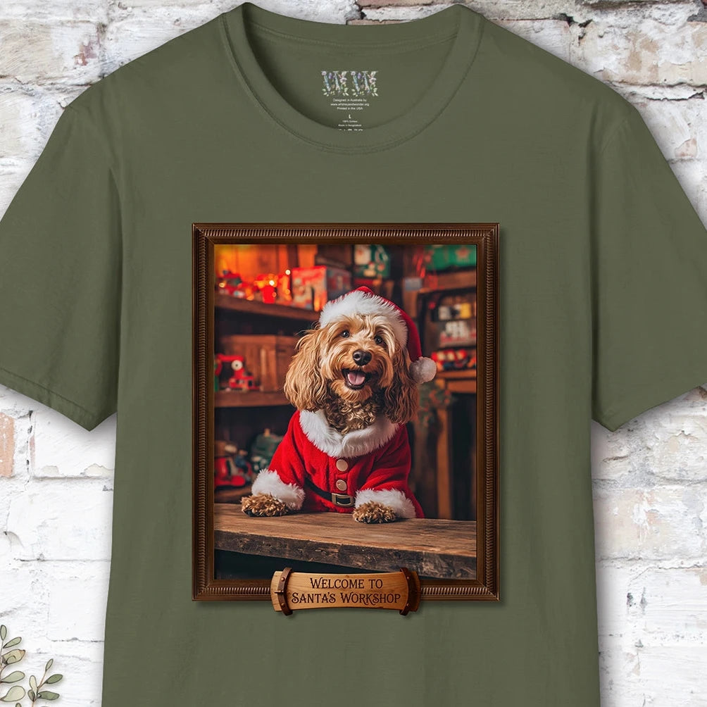 Cavoodle Santa's Workshop Unisex T shirt
