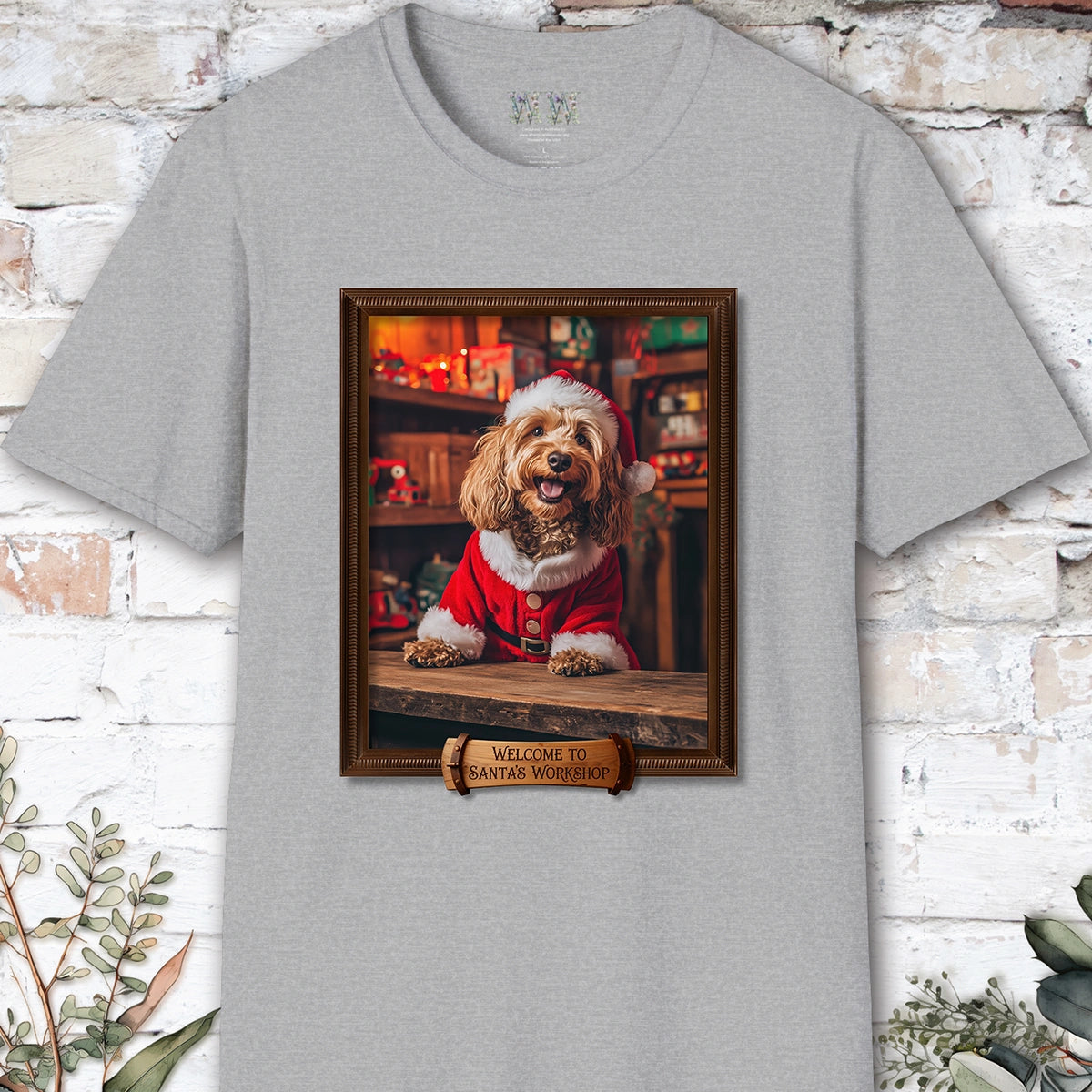 Cavoodle Santa's Workshop Unisex T shirt