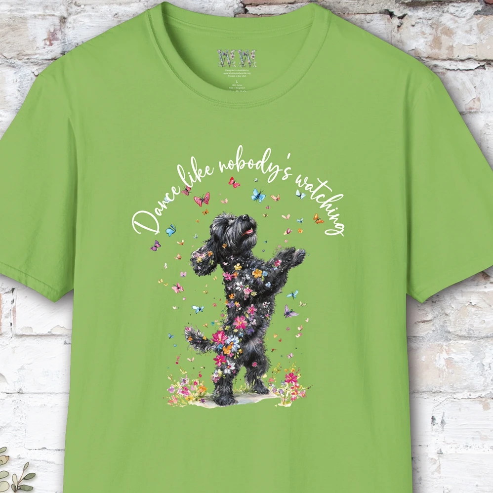 Cavoodle/Cavapoo #1 "Dance like nobody's watching" unisex T shirt
