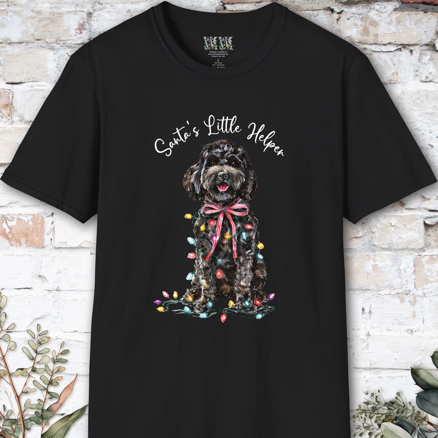 Cavoodle/Cavapoo #1 Santa's little helper. unisex T shirt