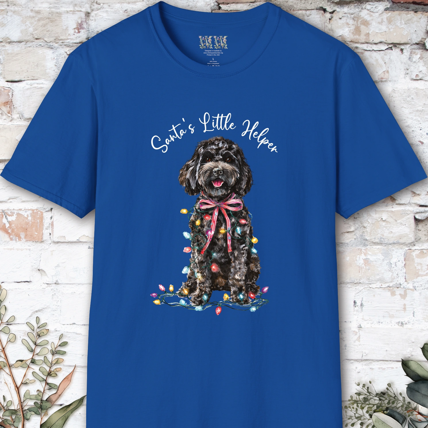 Cavoodle/Cavapoo #1 Santa's little helper. unisex T shirt