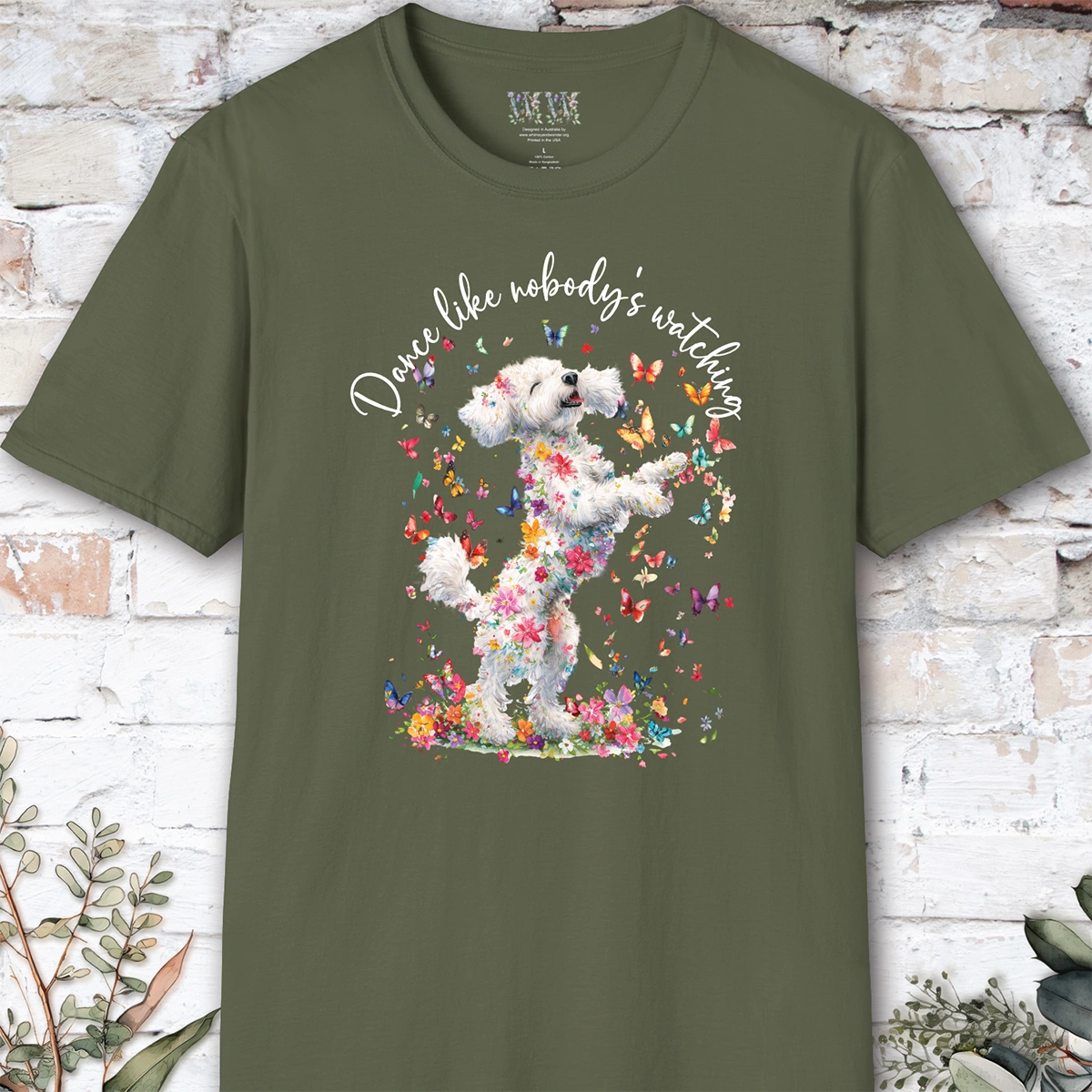 Cavoodle/Cavapoo #2 "Dance like nobody's watching" unisex T shirt