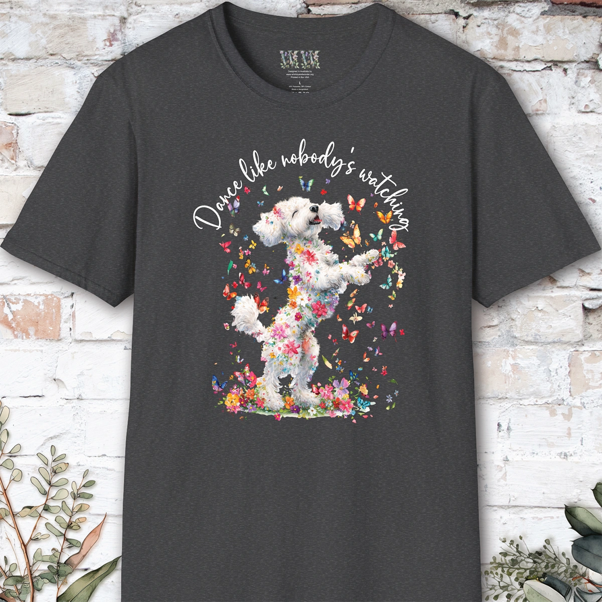 Cavoodle/Cavapoo #2 "Dance like nobody's watching" unisex T shirt