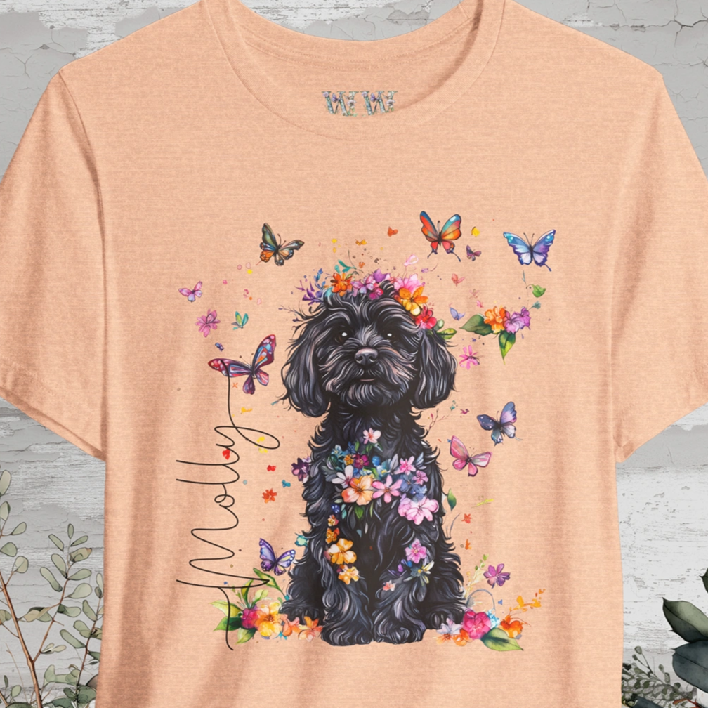 Cavoodle/Cavapoo #2 Floral Personalized T shirt