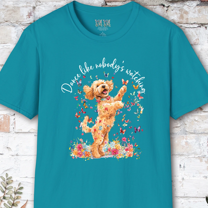 Cavoodle/Cavapoo #3 "Dance like nobody's watching" unisex T shirt