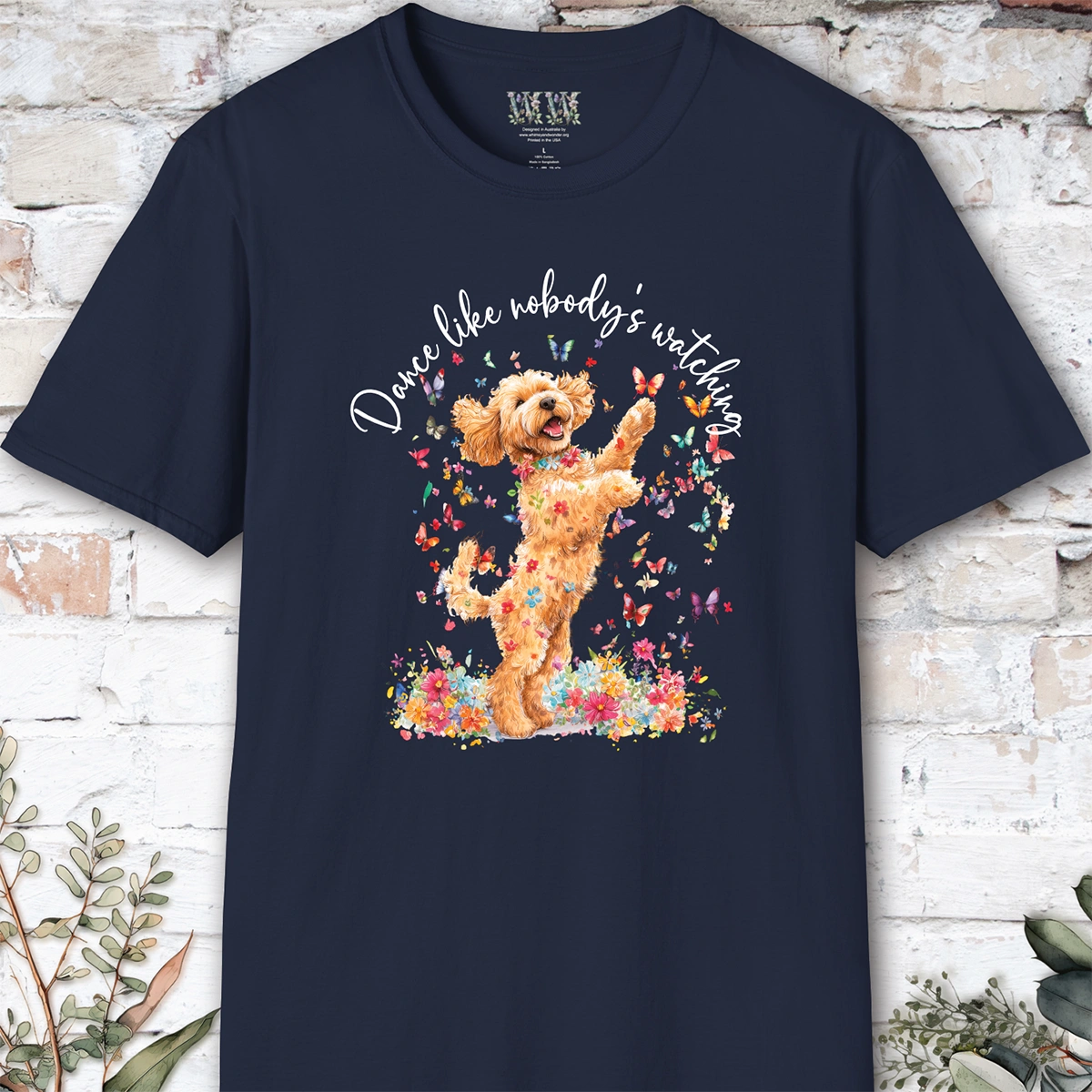 Cavoodle/Cavapoo #3 "Dance like nobody's watching" unisex T shirt