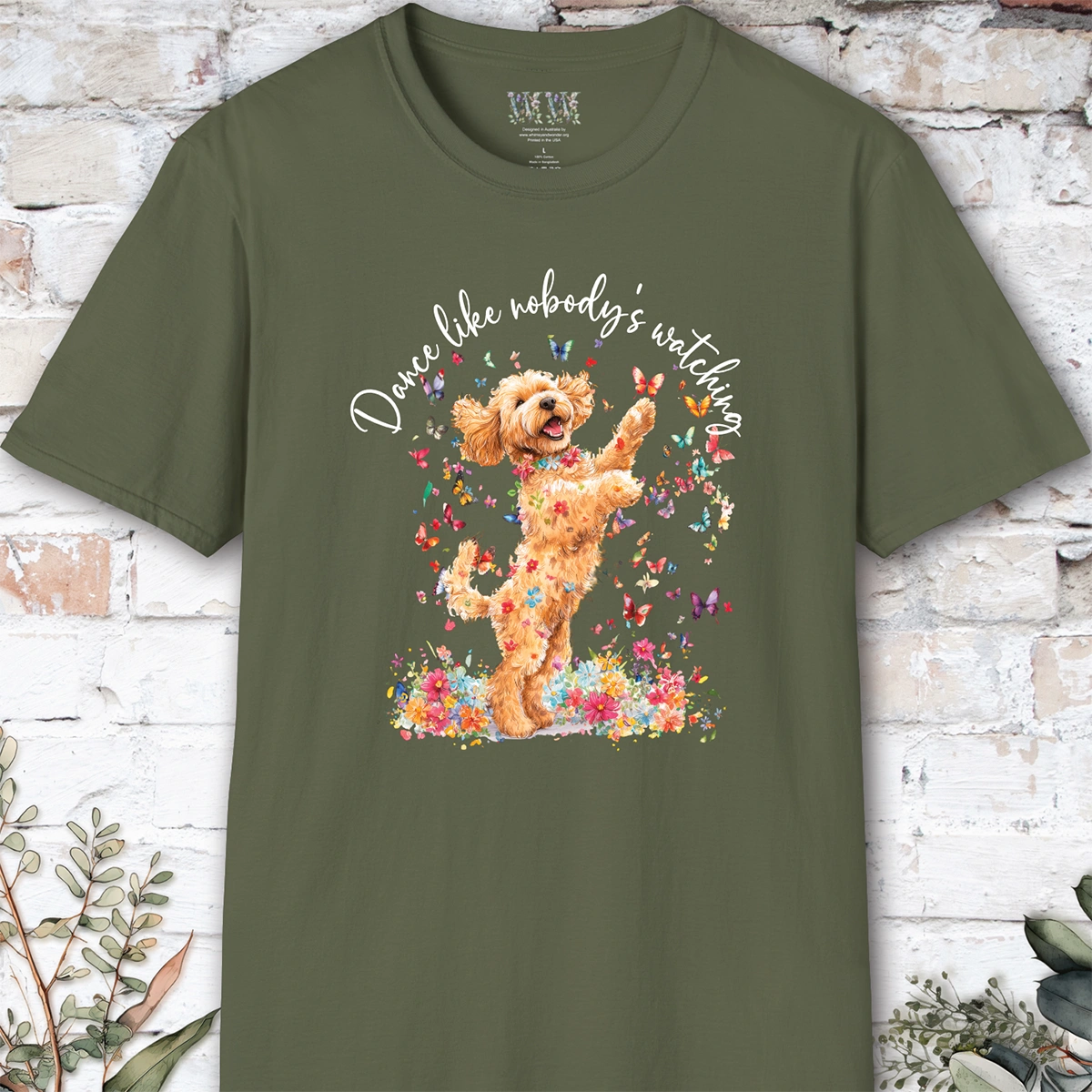 Cavoodle/Cavapoo #3 "Dance like nobody's watching" unisex T shirt