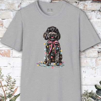Cockapoo/Cavoodle Fairy Lights Christmas T shirt.