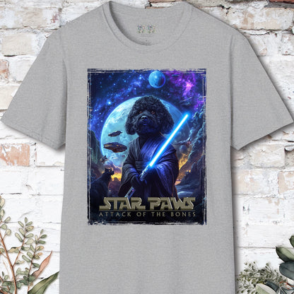 Cavoodle/Cavapoo Black Star Paws Unisex T shirt
