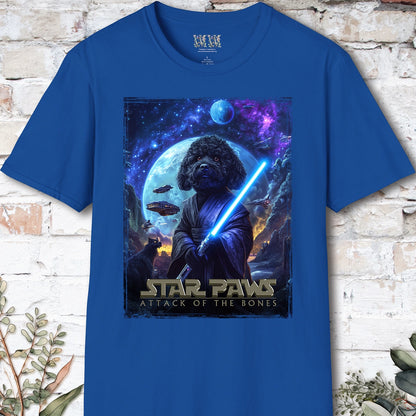 Cavoodle/Cavapoo Black Star Paws Unisex T shirt