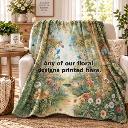 ANY DESIGN #4 Personalised Mystical Forest Blanket