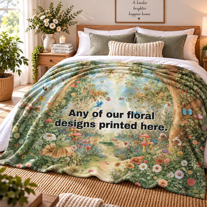 ANY DESIGN #4 Personalised Mystical Forest Blanket