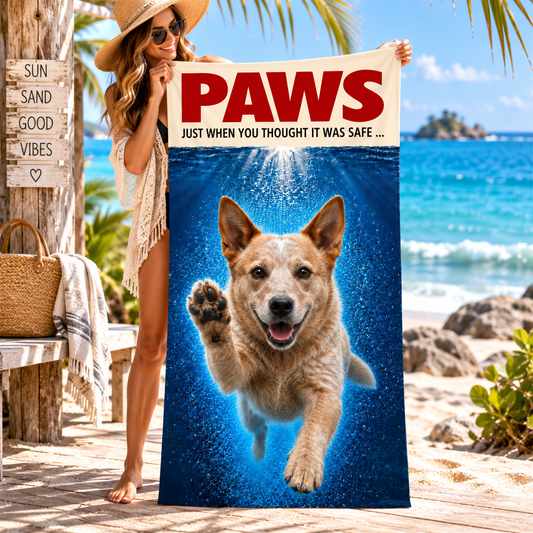 Australian Cattle Dog #1 PAWS Beach Towel