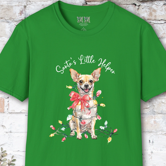 Chihuahua #1 Santa's little helper. unisex T shirt