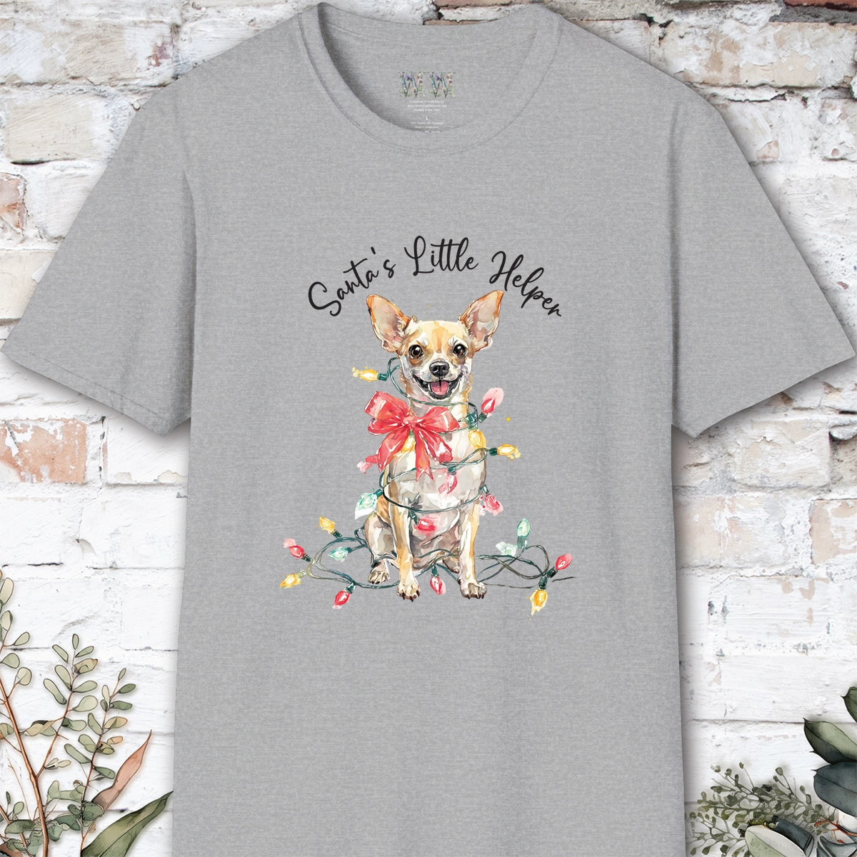 Chihuahua #1 Santa's little helper. unisex T shirt