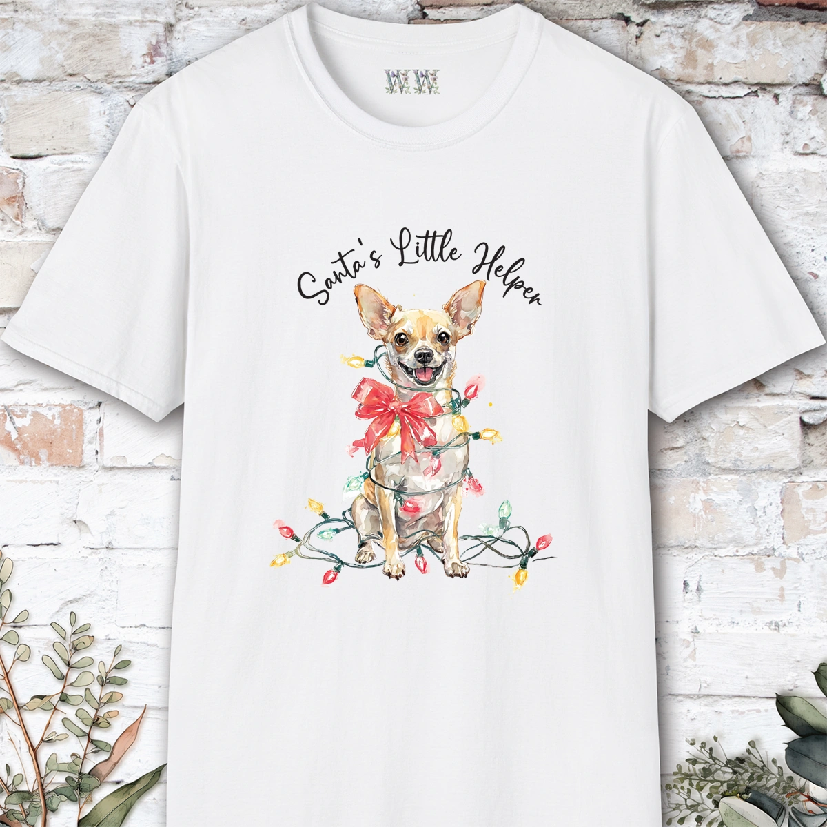 Chihuahua #1 Santa's little helper. unisex T shirt