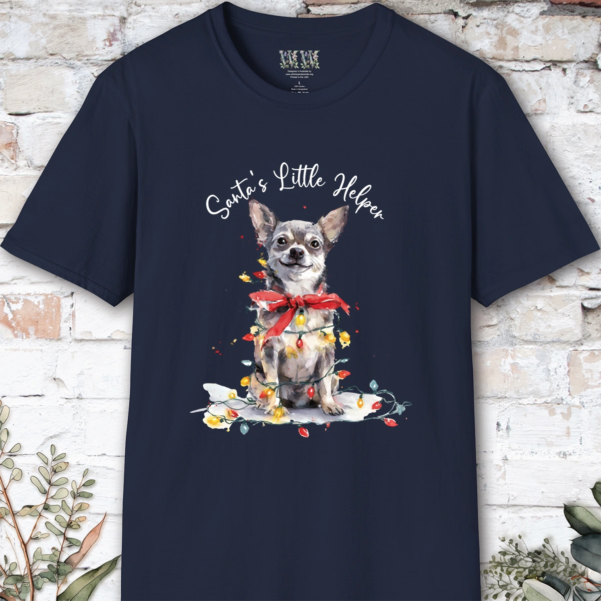 Chihuahua #2 Santa's little helper. unisex T shirt