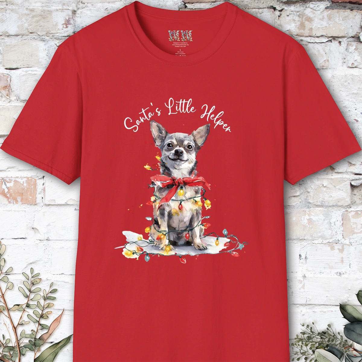 Chihuahua #2 Santa's little helper. unisex T shirt