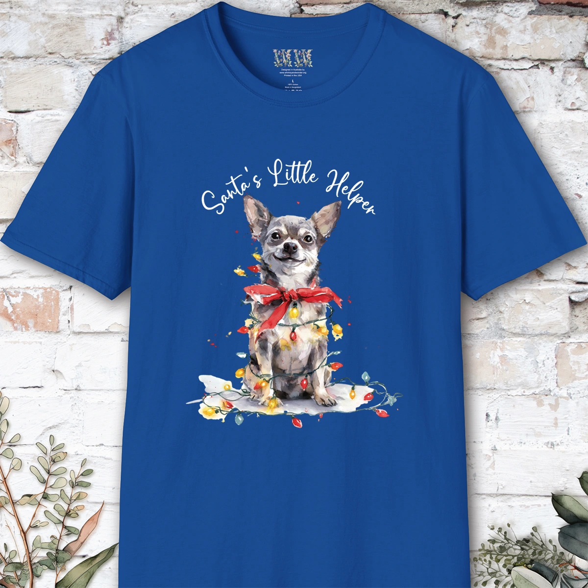 Chihuahua #2 Santa's little helper. unisex T shirt