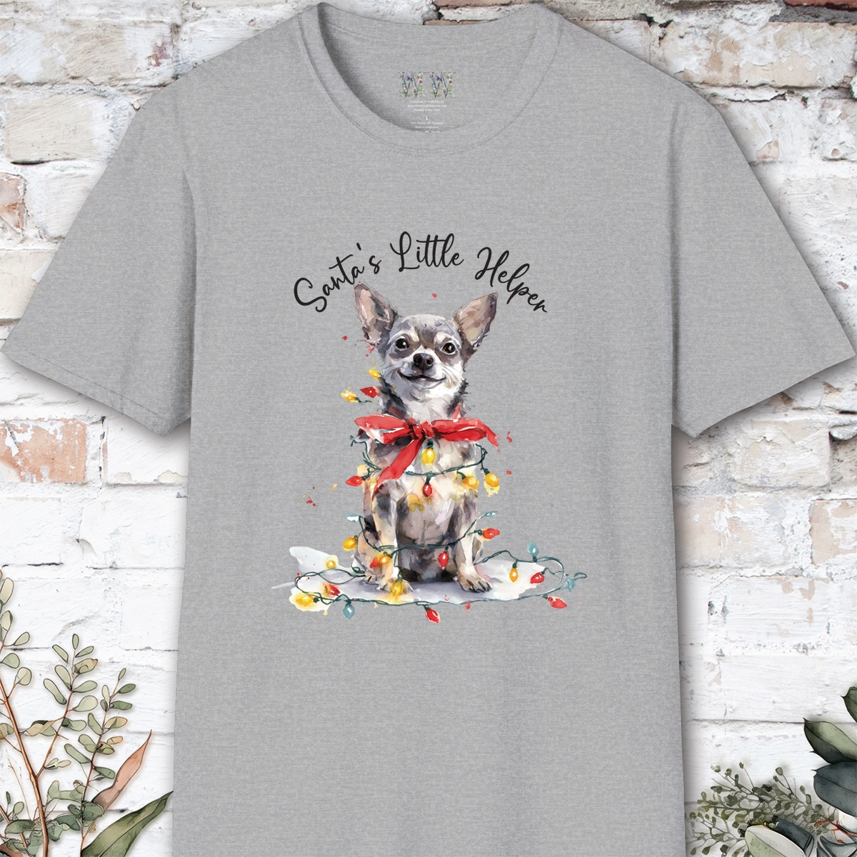 Chihuahua #2 Santa's little helper. unisex T shirt