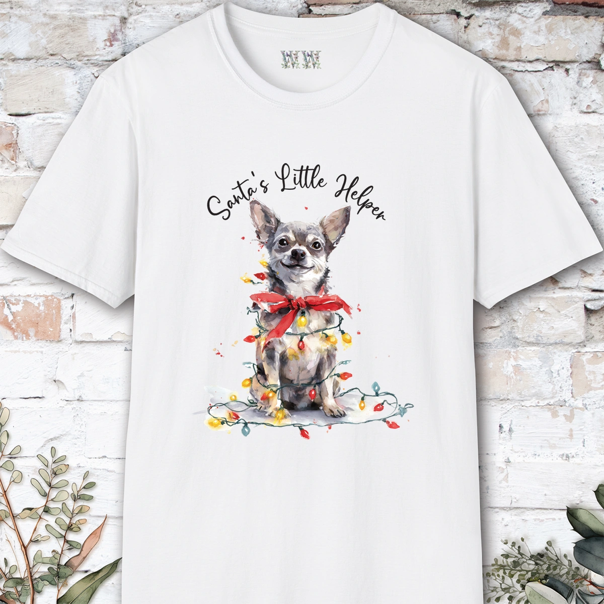 Chihuahua #2 Santa's little helper. unisex T shirt