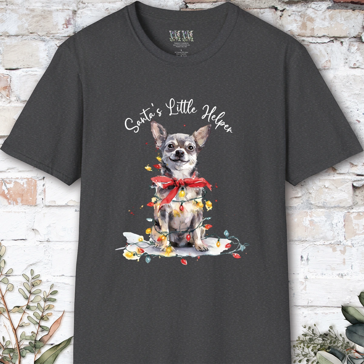 Chihuahua #2 Santa's little helper. unisex T shirt