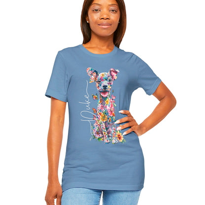 Chiweenie Floral Personalized T shirt