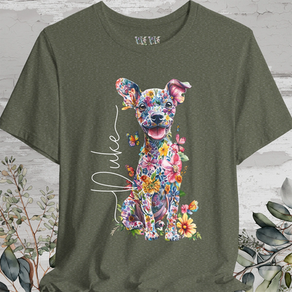 Chiweenie Floral Personalized T shirt