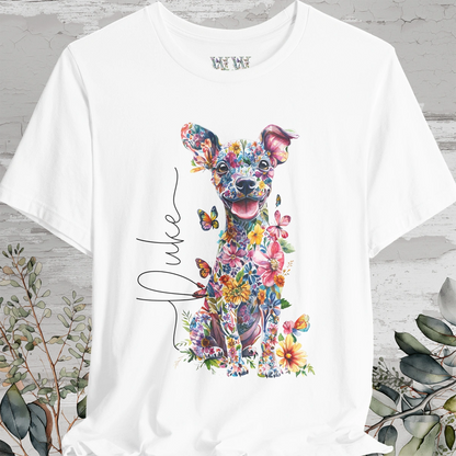 Chiweenie Floral Personalized T shirt