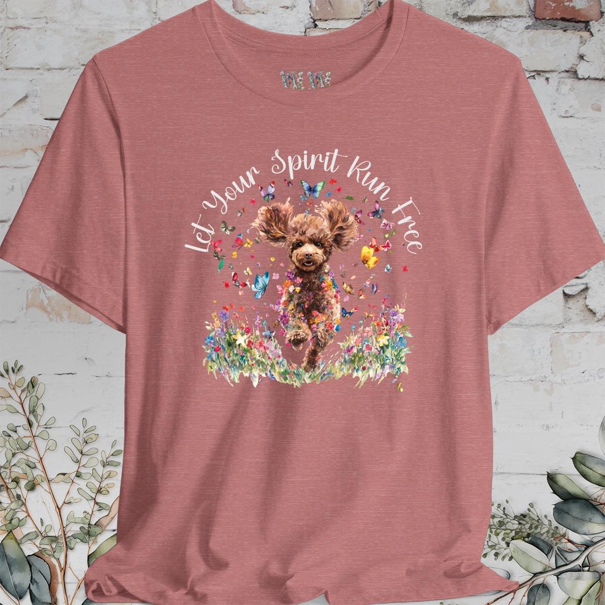 Chocolate Cavoodle/Cavapoo 'Let your spirit run free' T shirt