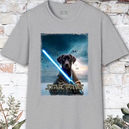 Chocolate Labrador Star Paws Unisex T shirt