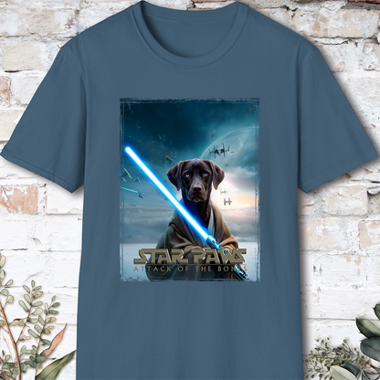 Chocolate Labrador Star Paws Unisex T shirt