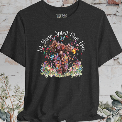 Chocolate Poodle 'Let your spirit run free' T shirt