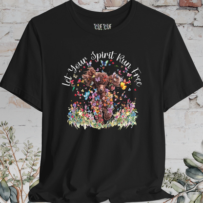 Chocolate Poodle 'Let your spirit run free' T shirt