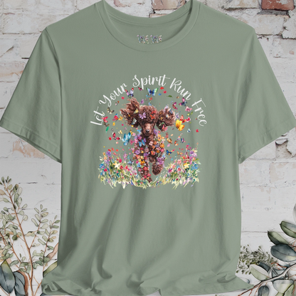 Chocolate Poodle 'Let your spirit run free' T shirt