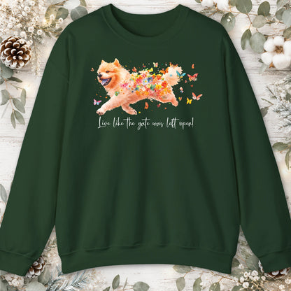 Chow Chow #1 Live like the gate was left open unisex T shirt