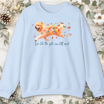 Chow Chow #1 Live like the gate was left open unisex T shirt