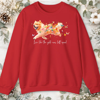 Chow Chow #1 Live like the gate was left open unisex T shirt