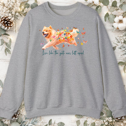 Chow Chow #1 Live like the gate was left open unisex T shirt