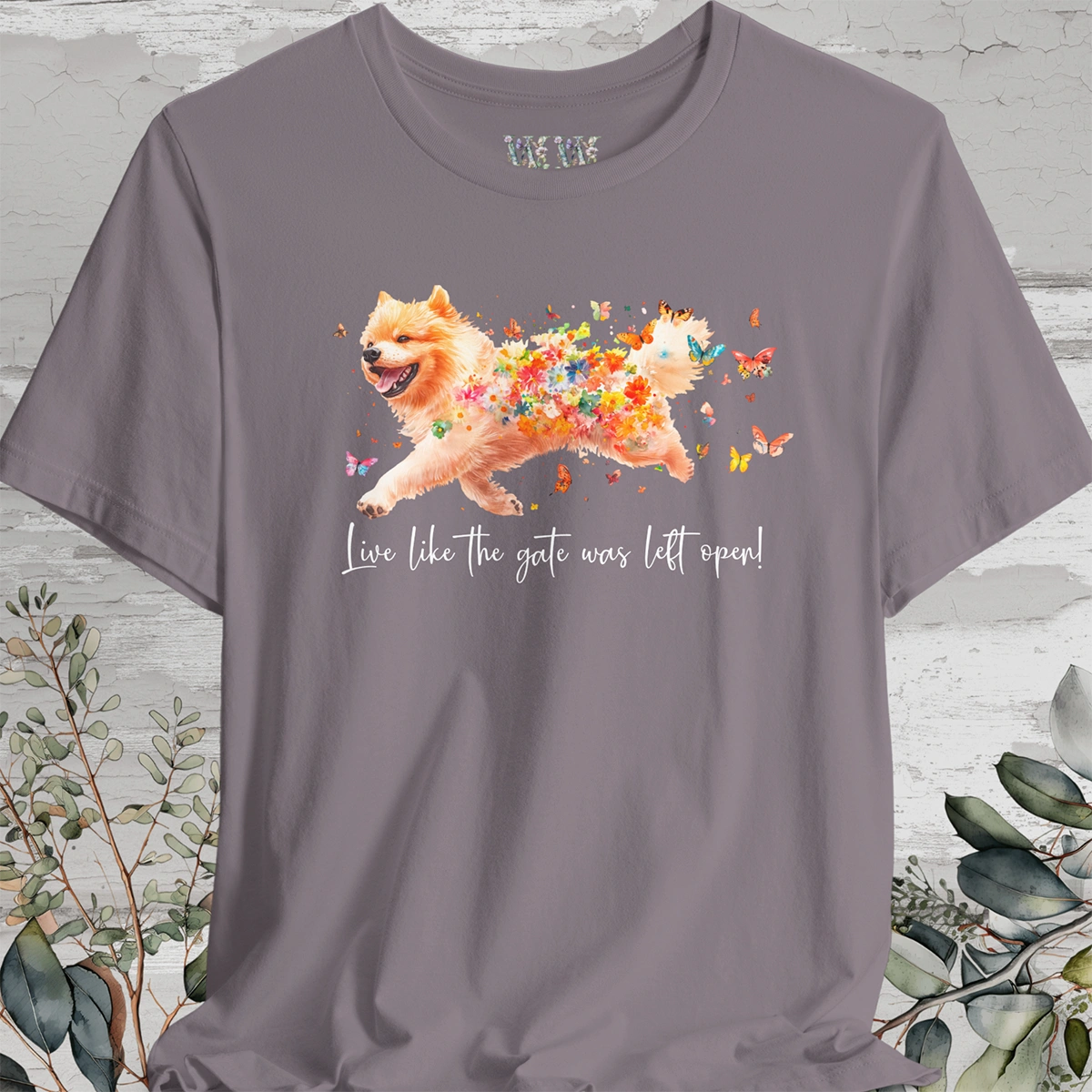 Chow Chow #1 "Live like the gate was left open" Unisex T shirt