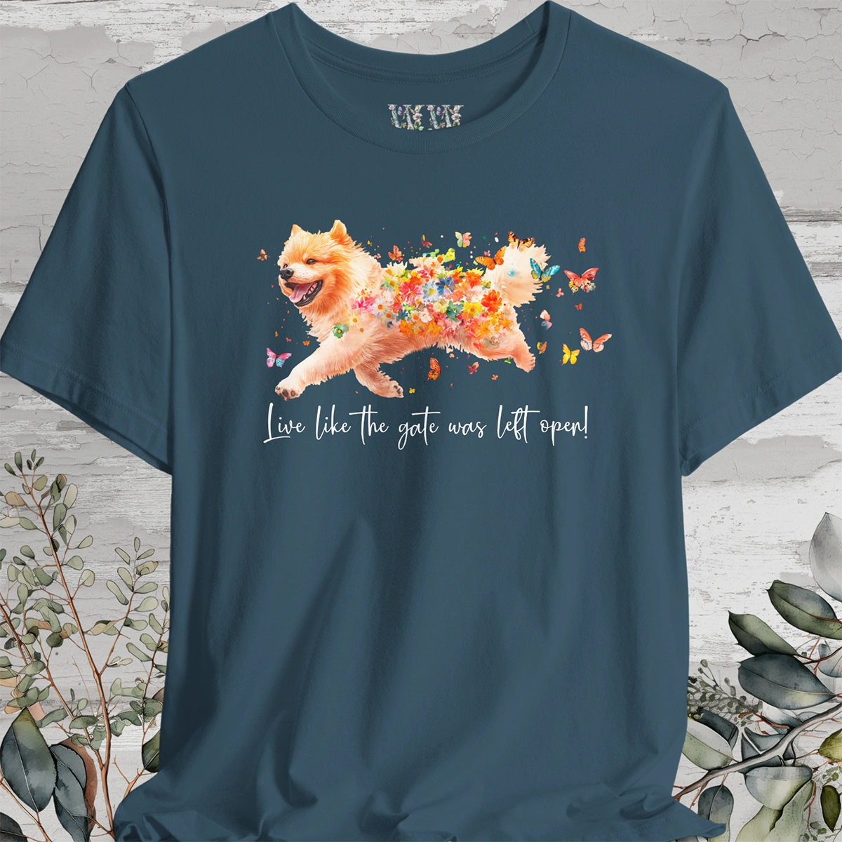 Chow Chow #1 "Live like the gate was left open" Unisex T shirt