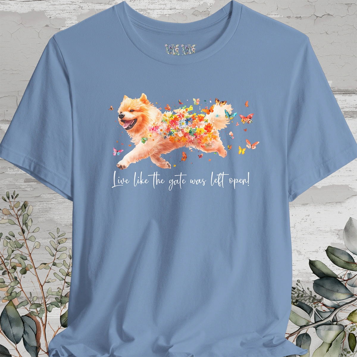 Chow Chow #1 "Live like the gate was left open" Unisex T shirt