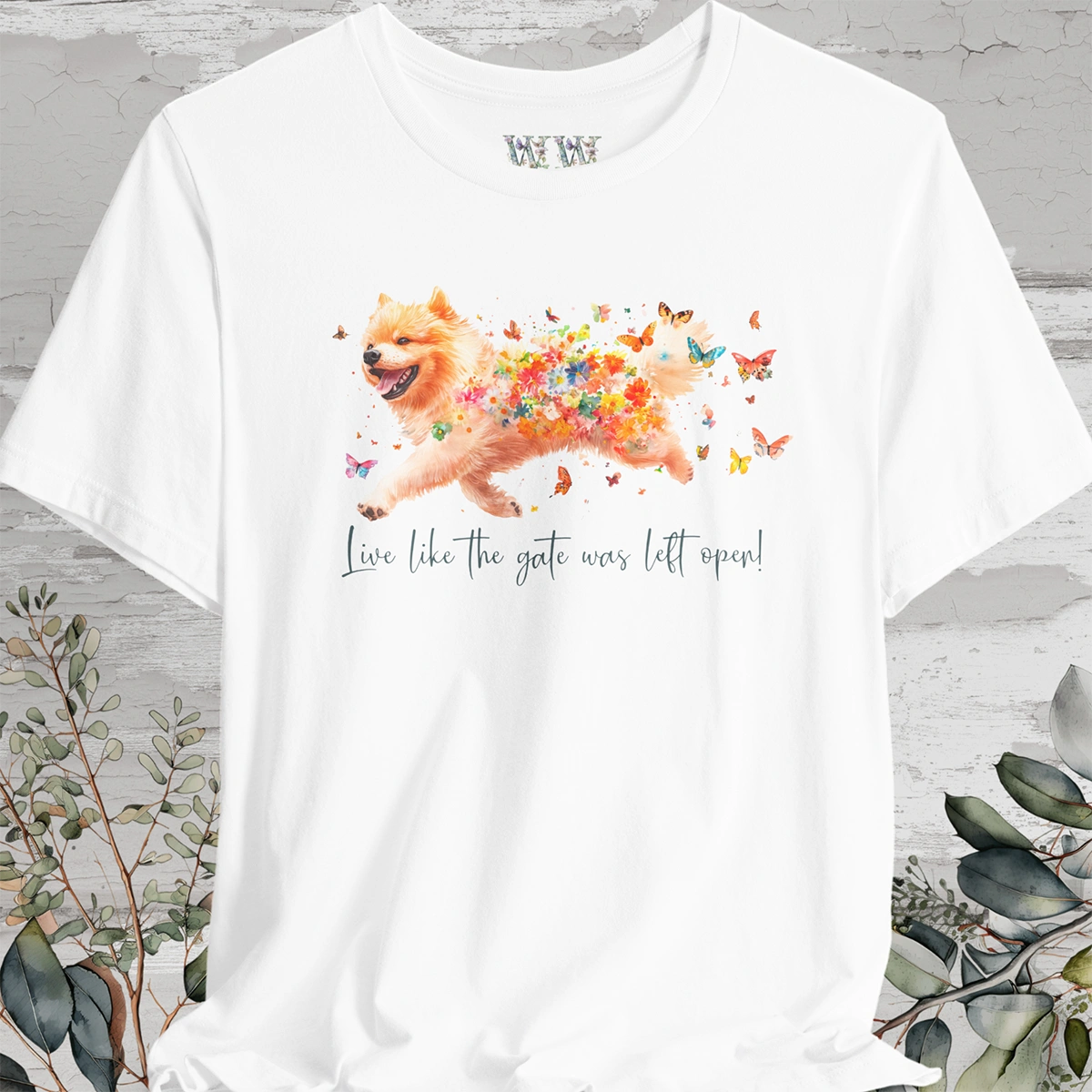 Chow Chow #1 "Live like the gate was left open" Unisex T shirt