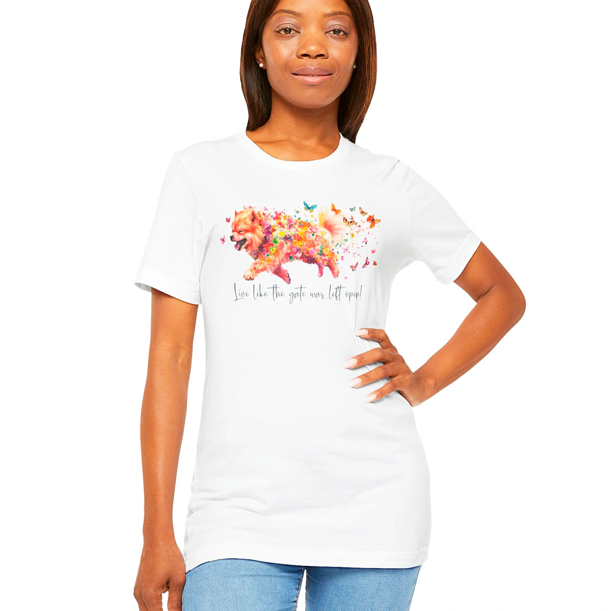 Chow Chow #2 "Live like the gate was left open" Unisex T shirt