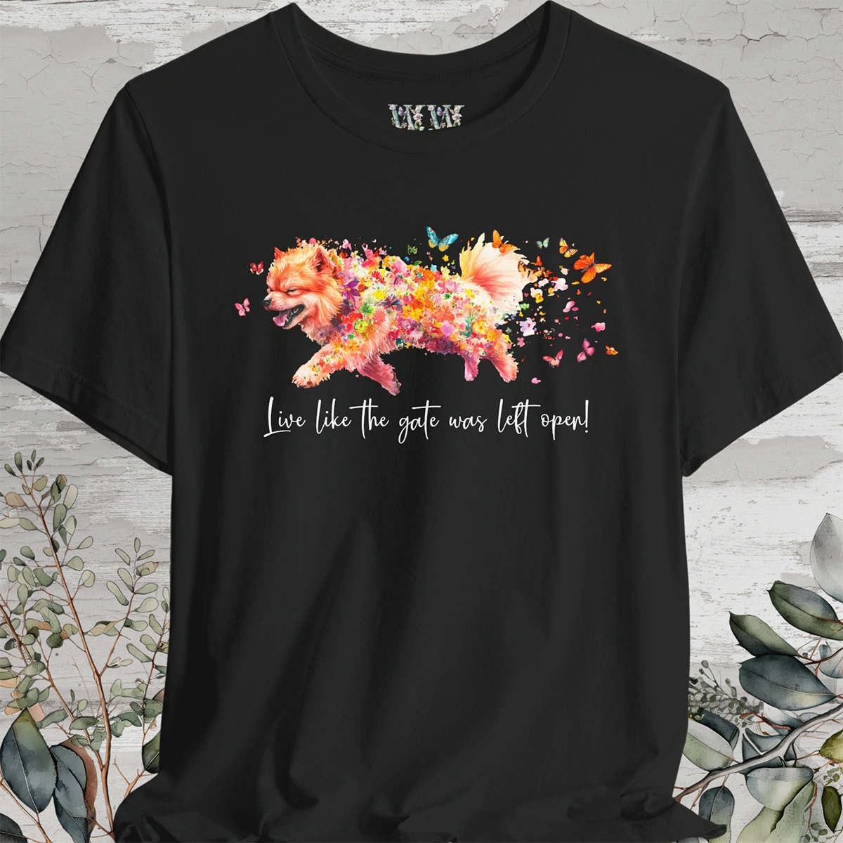 Chow Chow #2 "Live like the gate was left open" Unisex T shirt