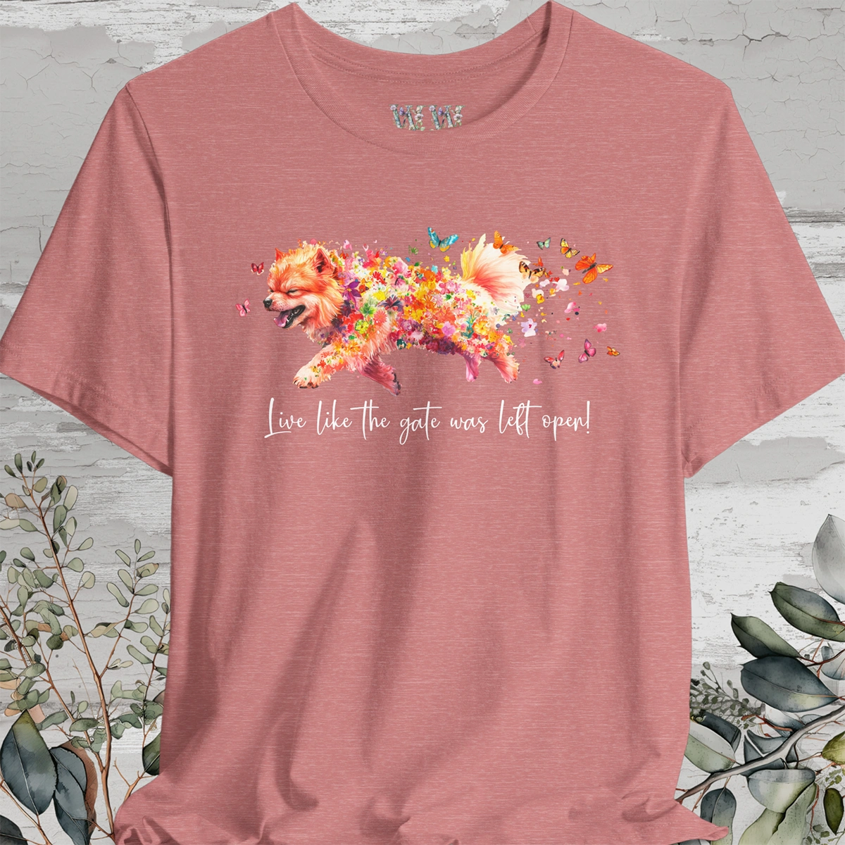 Chow Chow #2 "Live like the gate was left open" Unisex T shirt