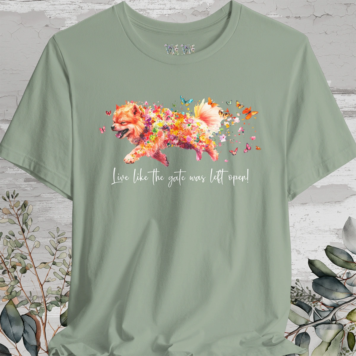 Chow Chow #2 "Live like the gate was left open" Unisex T shirt