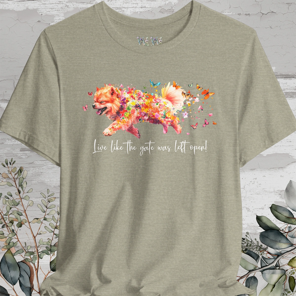 Chow Chow #2 "Live like the gate was left open" Unisex T shirt