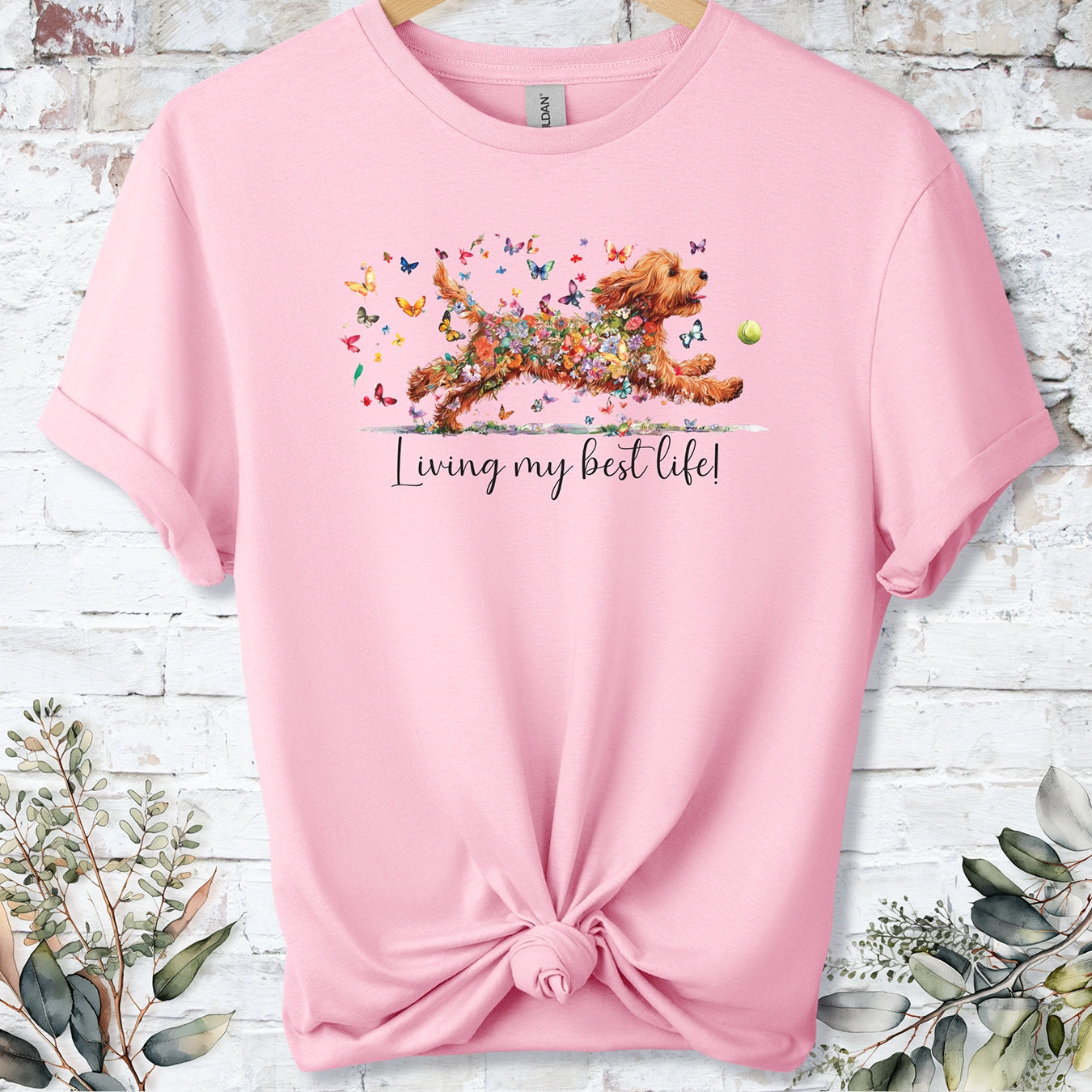Cockapoo/Cavapoo/Cavoodle #2 'Living my best life' T shirt