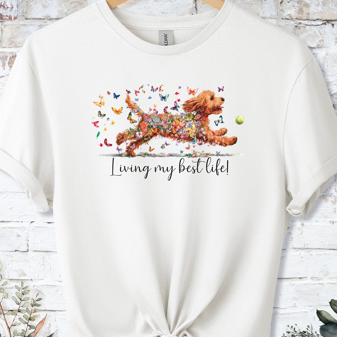 Cockapoo/Cavapoo/Cavoodle #2 'Living my best life' T shirt